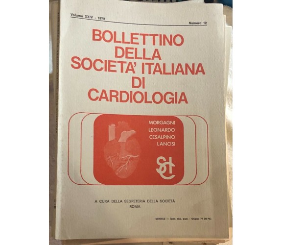  Bollettino della società italiana di cardiologia 53 numeri di Aa.vv.,  1975,  