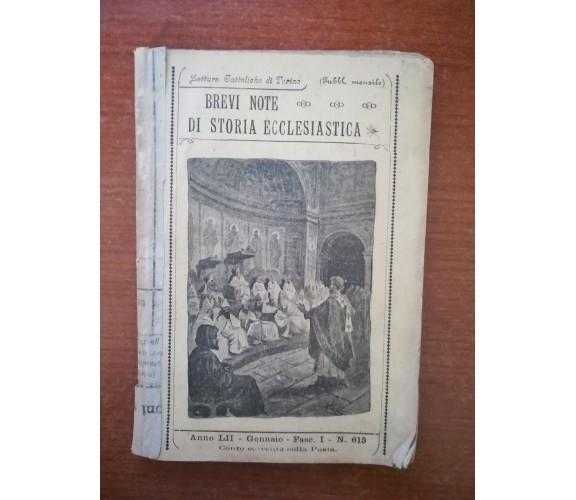Brevi note di storia ecclesiastica - AA.VV.- Benigno - 1903  - M
