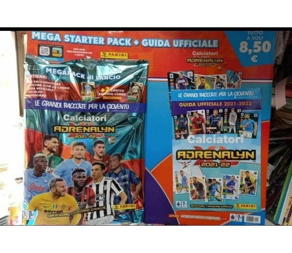 CALCIATORI PANINI ADRENALYN 2021/2022- STARTER PACK + 2 limited edition cards