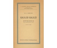 CERVINI M. L. - Galileo Galilei. Antologia. Con introduzione e note. SEI, 1965