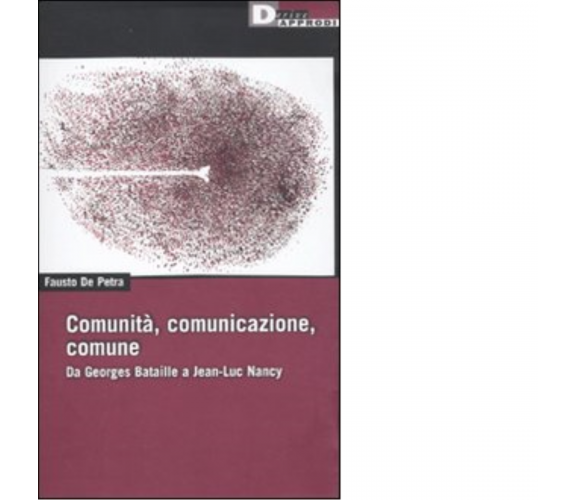 COMUNITÀ', COMUNICAZIONE, COMUNE. di FAUSTO DE PETRA -DeriveApprodi editore,2010