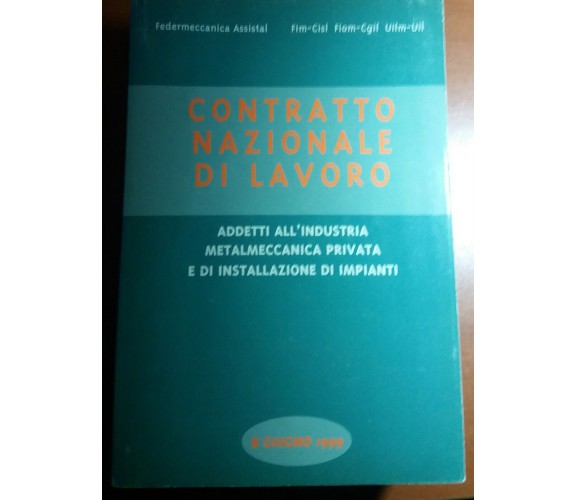 CONTRATTO NAZIONALE DI LAVORO - AA.VV - BARDI - 2000 - M 