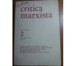 CRITICA MARXISTA - TINO FIORITO - EDITORI RIUNITI -- 1976 - M