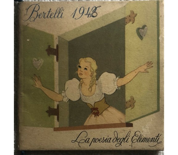 Calendarietto La poesia degli elementi di Aa.vv.,  1942,  Bertelli