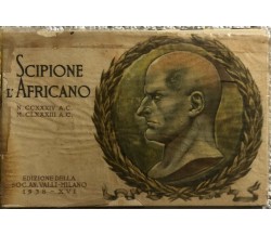 Calendarietto Scipione L’Africano di Salone Antonio La Vena,  1938,  Edizione De