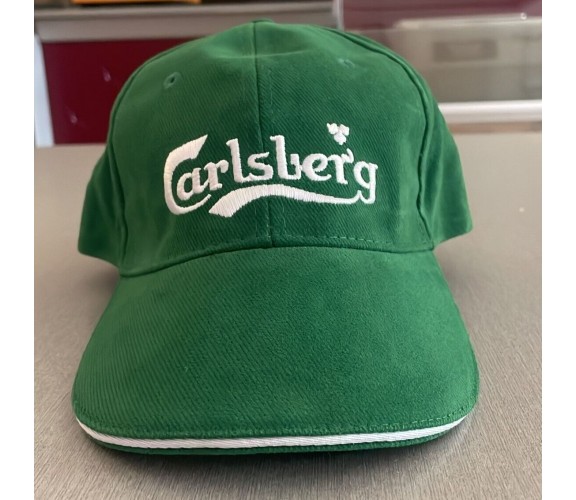 Cappello da Baseball verde con visiera Carlsberg green cap ORIGINALE