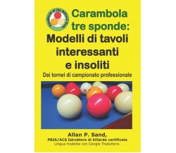 Carambola tre sponde - Modelli di tavoli interessanti e insoliti - Allan P. Sand
