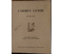  Carmen Conde. Poesie (autografato dalla curatrice) -  Juana Granados  