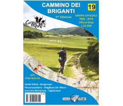 Carta escursionistica Cammino dei Briganti. Ediz. italiana e inglese	 di Aa.vv.,