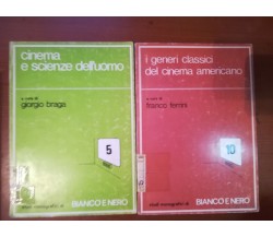 Cinema e scienze- Generi cinema americano - AA.VV.- Bianco e nero - 1973- M