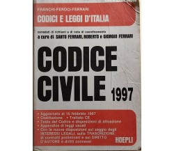 Codice civile 1997 di Franchi-feroci-ferrari, 1997, Hoepli