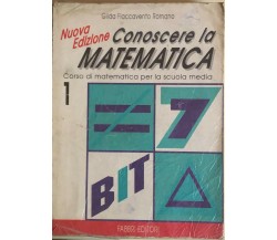 Conoscere la matematica 1 di Gilda Flaccavento Romano, 1992, Fabbri editore