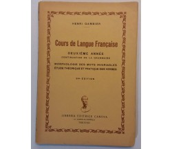 Corse de langue francaise - Henri Gambier - Libreria Ed. Canova - G