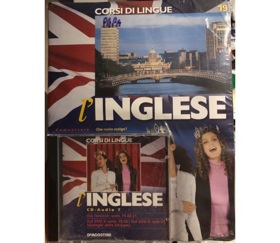 Corsi di lingue L’inglese fascicolo 19+CD di Aa.vv.,  2008,  Deagostini