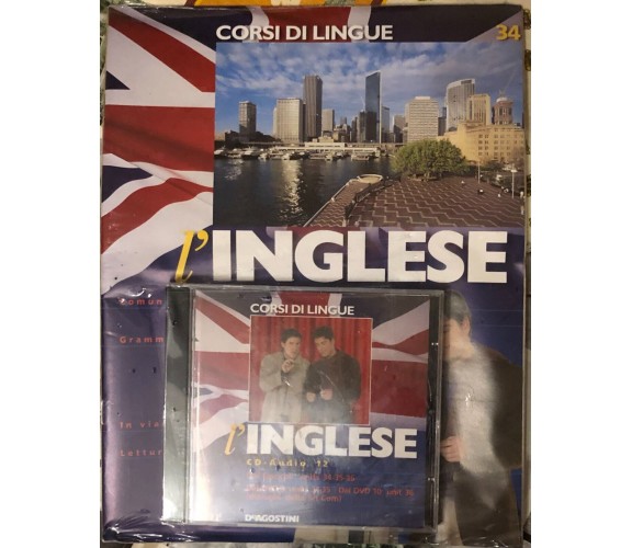 Corsi di lingue L’inglese fascicolo 34+CD di Aa.vv.,  2008,  Deagostini