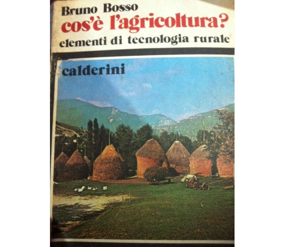 Cos’è l’agricoltura? - Bosso - 1982 - Calderini - lo