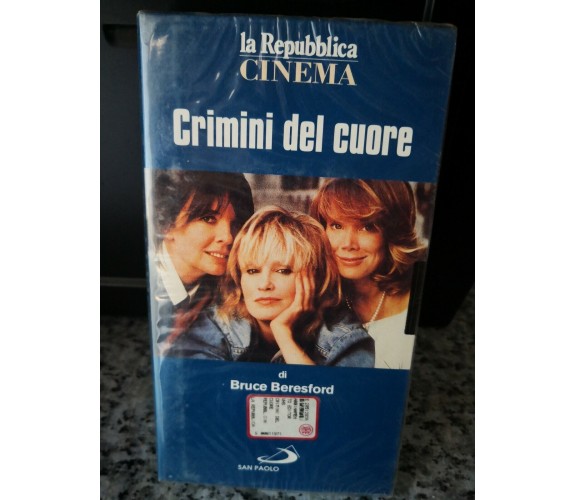 Crimini del cuore - vhs -1986 - vhs -la repubblica -F