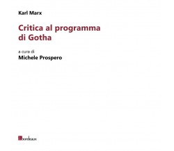 Critica al programma di Gotha di Karl Marx, 2018, Bordeaux