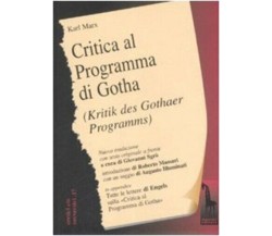 Critica del programma di Gotha. Testo tedesco a fronte di Karl Marx,  2008,  Mas