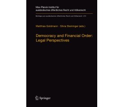 Democracy and Financial Order: Legal Perspectives - Springer, 2019