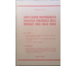 Diritti[..]degli impiegati civili dello stato - A. Vitale - CieRre - 1983 - M 