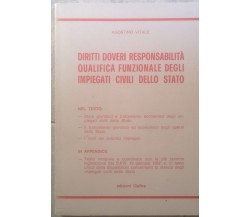 Diritti[..]degli impiegati civili dello stato - A. Vitale - CieRre - 1983 - M 