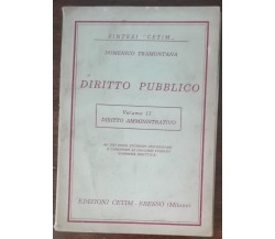 Diritto Pubblico - Domenico Tramontana - Cetim,1963 - A