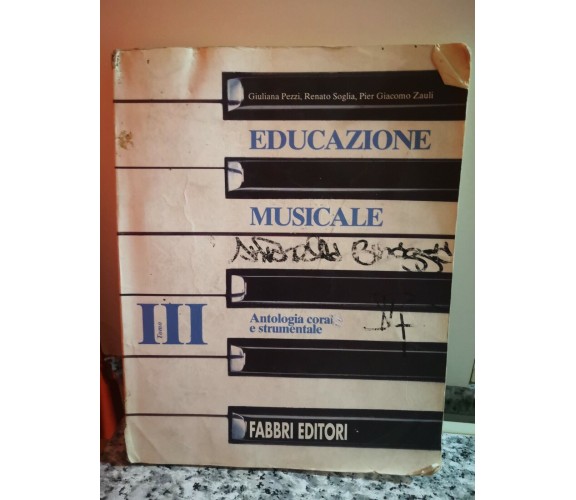  Educazione Musicale Tomo III - Antologia corale e strumentale 1970 Fabbri -F