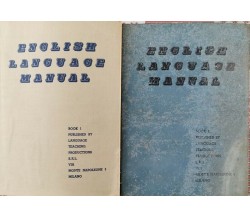 English Language Manual Book 1 e 2  di Howard Scott,  1959 - ER