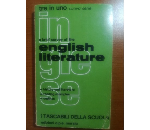 English Literature  - AA.VV - Mursia - 1975 - M