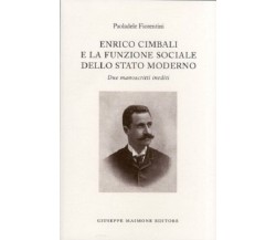 Enrico Cimbali e la funzione sociale dello Stato moderno. Due manoscritti inedit