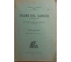 Esame del sangue in alcune forme di anemia dei bambini di Aa.vv., 1903, Ospedale