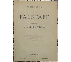 Falstaff di Giuseppe Verdi di Arrigo Boito, 1944, G. Ricordi E C. Milano