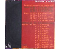 Fantasia improvviso op. postuma 66 VINILE 33 GIRI di Frederic Chopin,  Rrc