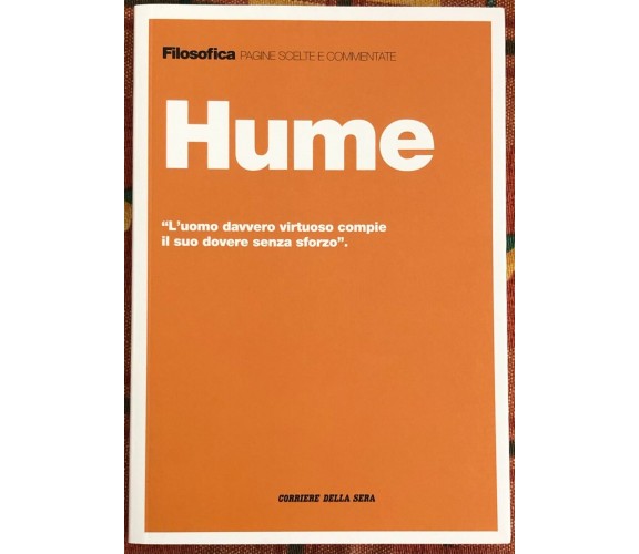  Filosofica. Pagine scelte e commentate n. 20 - Hume di Aa.vv., 2021, Corrier