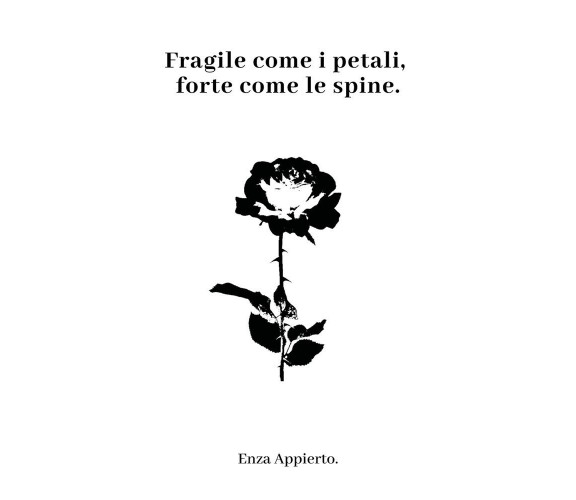 Fragile come i petali, forte come le spine di Enza Appierto,  2018,  Youcanprint