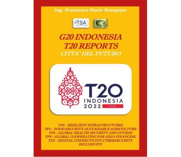 G20 INDONESIA T20 REPORTS CITTÀ FUTURE di Francesco Paolo Rosapepe,  2022,  Youc