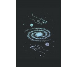 Galaxy e mani: Quaderno Cosmo Geometria Sacra Stelle Misticismo Regali a righe (