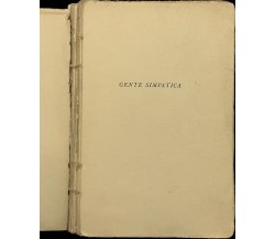 Gente simpatica di Virgilio Brocchi, 1936, A. Mondadori - Editore