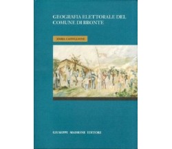 Geografia elettorale del comune di Bronte. - [Giuseppe Maimone Editore]