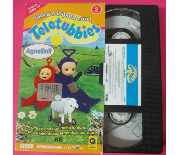 Gioca  e impara con i teletubbies - Agnellini - Vhs -1996 - DeAgostini -F