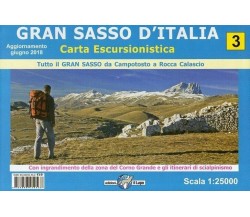 Gran Sasso d’Italia. Carta escursionistica 1:25.000	 di Aa.vv., 2016, Edizioni