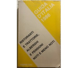 Guida d’Italia 1986 di Aa.vv.,  1986,  Sigma-tau