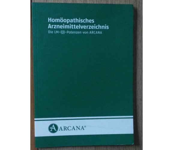 Homoopathisches Arzeimettelverzeichnis - AA.VV. - Arcana,2006 - R
