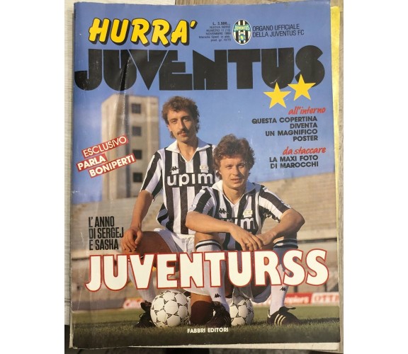 Hurrà Juventus n. 11/1989 di Juventus F.c.,  1989,  Fabbri Editori