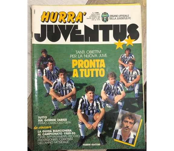 Hurrà Juventus n. 9/1989 di Juventus F.c.,  1989,  Fabbri Editori