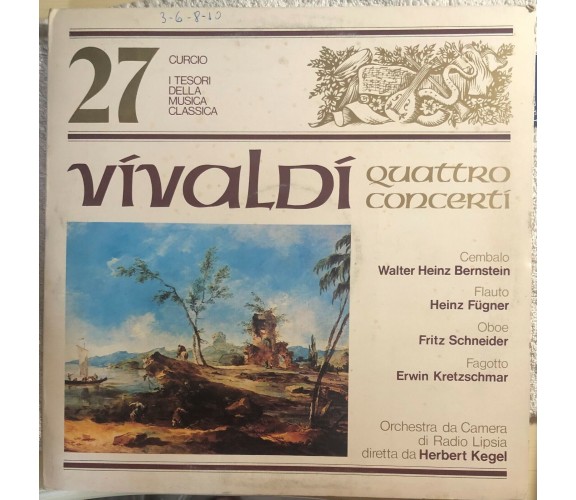 I tesori della musica classica 27 - Quattro concerti VINILE di Vivaldi,  1979,  