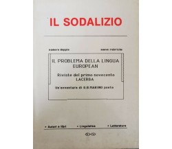 Il Sodalizio (rivista letteratura, numero doppio, 3-4, 1989) - ER