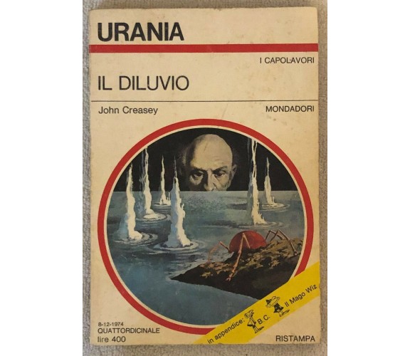 Il diluvio di John Creasey,  1974,  Mondadori
