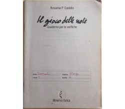 Il gioco delle note, quaderno per le verifiche di Rosanna P.Castello, 1994, Mine